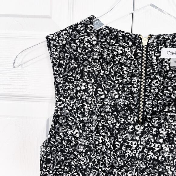 Calvin Klein Snow Leopard Sheath Dress - Picture 2 of 6